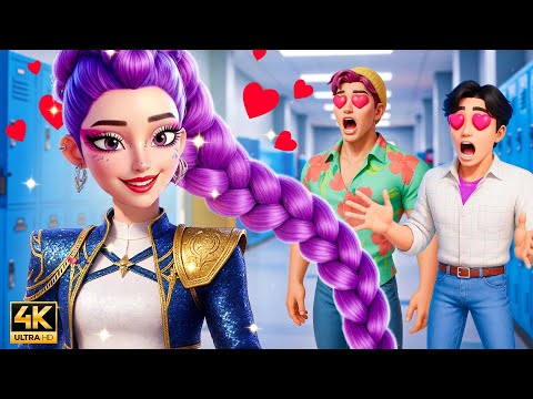 Rumi GLOW UP Into POPULAR ...From Nerd to Popular - Huntrix Make Over | KPOP DEMON HUNTER