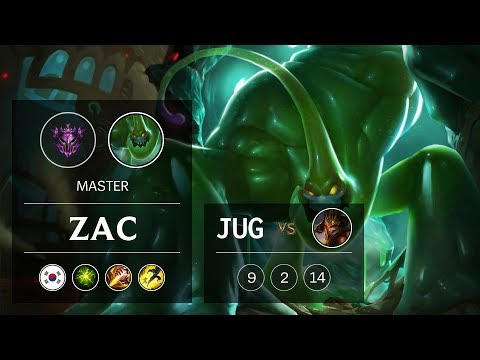Zac Jungle vs Jarvan IV - KR Master Patch 9.6