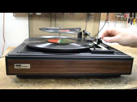 BSR McDonald Stereo Turntable Record Player & Changer 33 45 78 RPM (Tuned-Up)