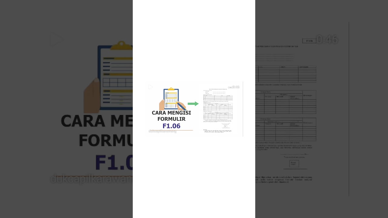 CARA MENGISI FORMULIR F1. 06