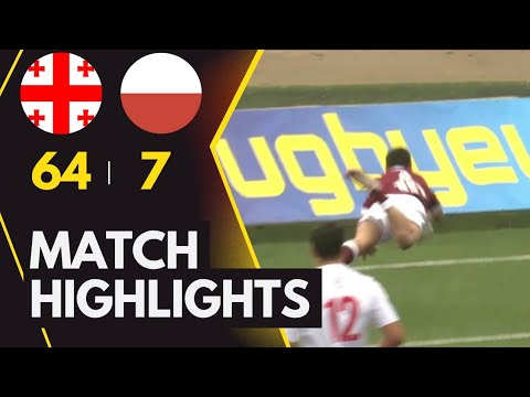 Georgia vs Poland 64:7 ● Rugby U18 Highlights ● საქართველო - პოლონეთი ● 18 წლამდე ევროპის ჩემპიონატი