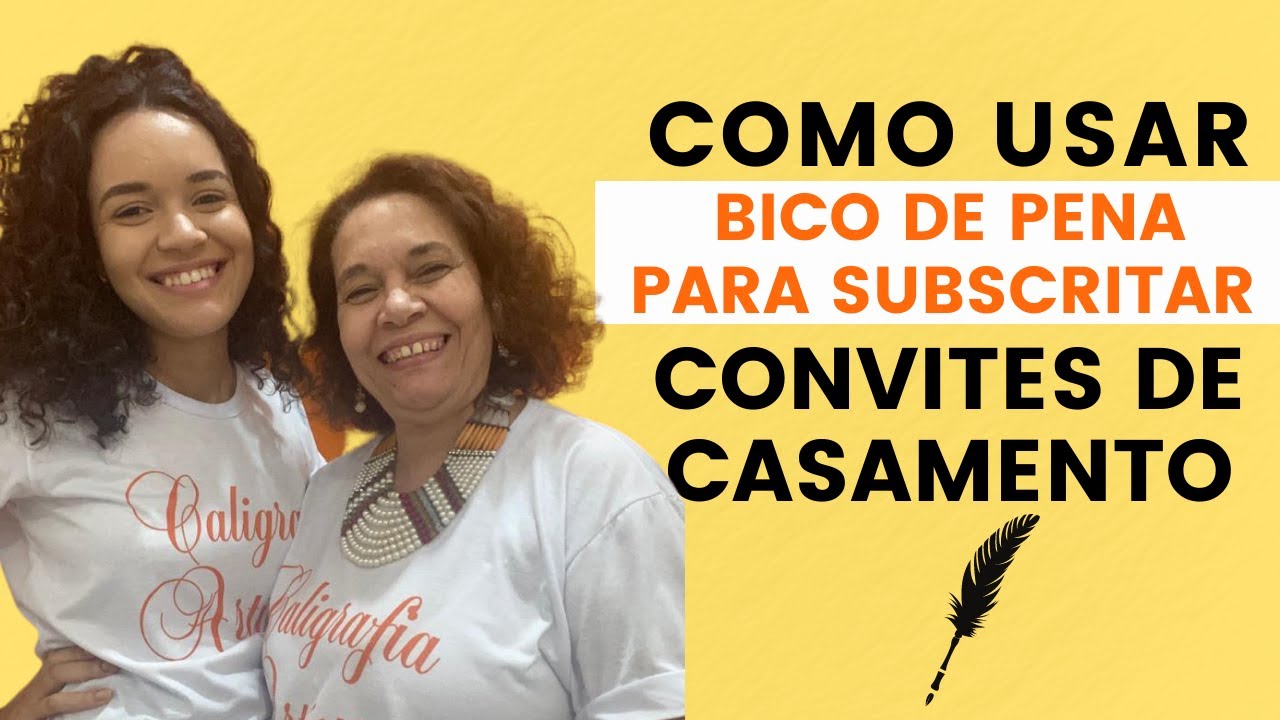 Como usar bico de pena para subscritar convites de casamento