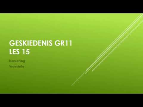 GESKIEDENIS GRAAD 11: 1 Junie 2020 - periode 4 (01114)