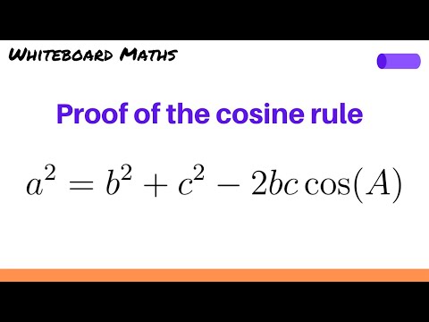 Proof of the cosine rule