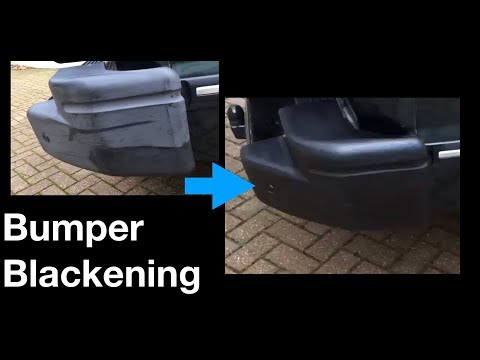 How to Blacken Car Bumpers - A Surprisingly Good Way