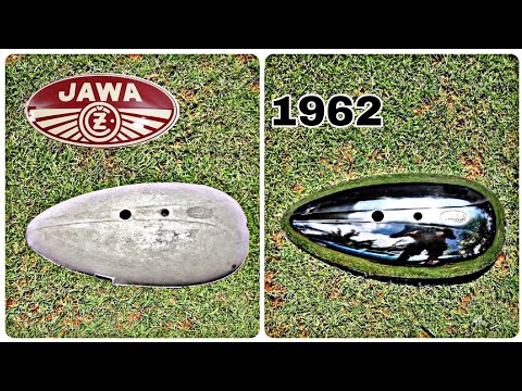 How to polish aluminum engine cover | JAWA 559 PANELKA engine cover restoration