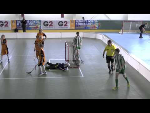 MČR 2013 ve florbale starších žáků - semifinále - FbŠ Bohemians DDM Praha 7 vs.