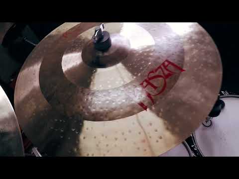 Alejandro Mercado with his new Kasza Cymbals!