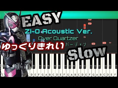 [EASY]Kamen Rider ZI-O「Over Quartzer 」Acoustic Ver. 仮面ライダージオウ ゆっくり癒しアレンジ #家で一緒にやってみよう Video
