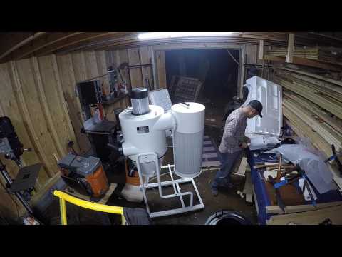 JET JCDC-2 cyclone dust collector unbox & assembly