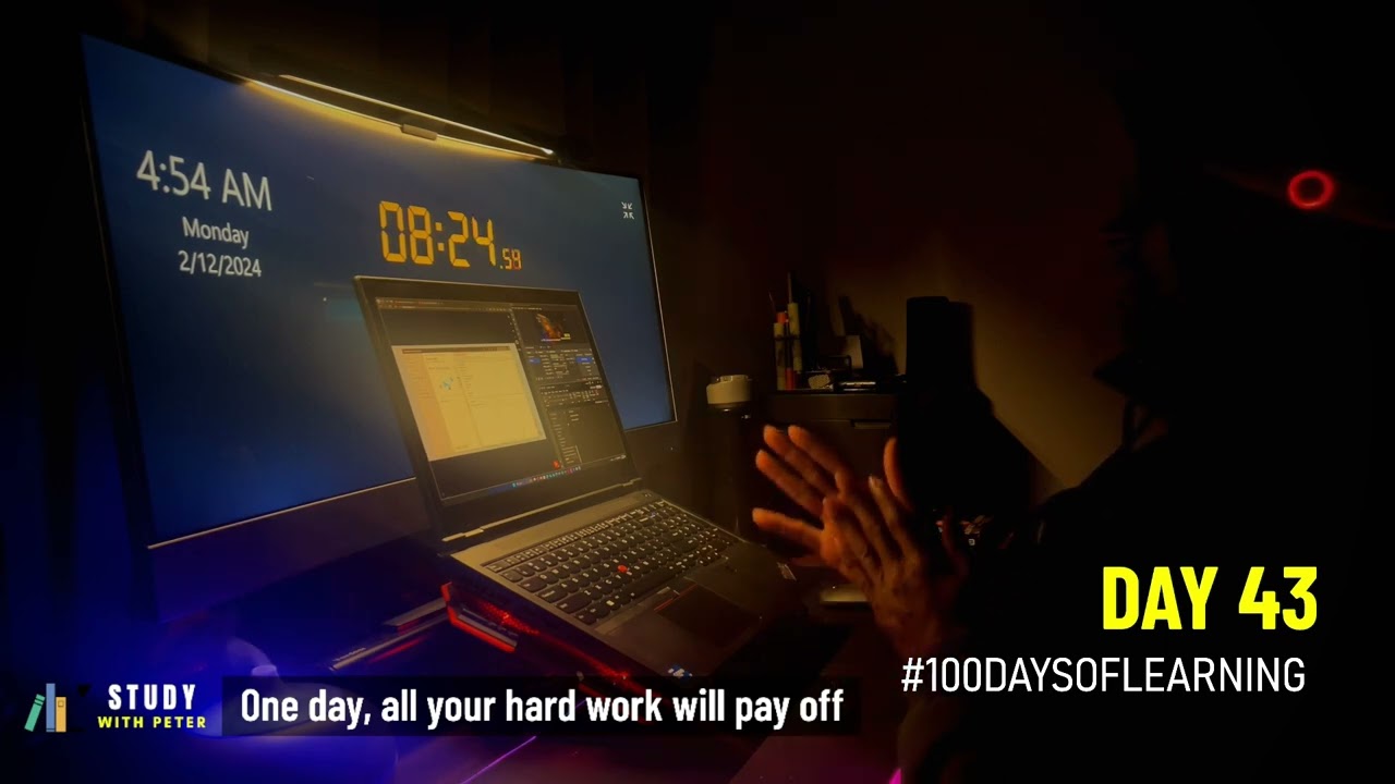 2HRS Study With Me  - #100daysoflearning - DAY 43  #studywithpeter