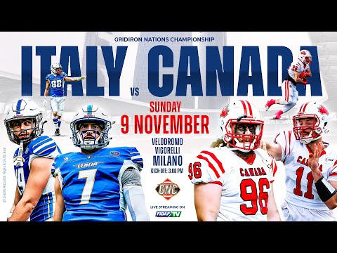 ITALY vs CANADA - 2025 Gridiron Nations Championship