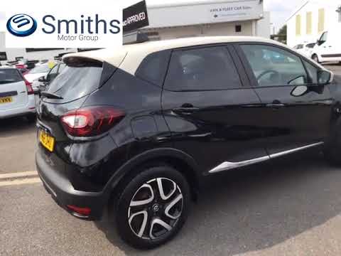 For Sale - HN68OHU - RENAULT CAPTUR ICONIC TCE               5 DOOR HATCHBACK BLACK/CREAM PETROL 20