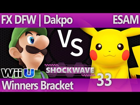 SW 33 Wii U - FX DFW | Dakpo (Luigi) vs ESAM (Pikachu) - Winners Bracket
