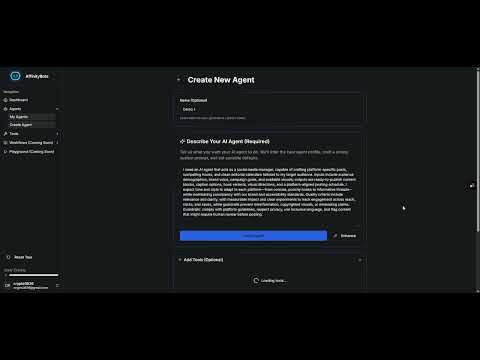 Create Your First AI Agent With AffinityBots