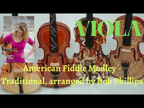 American Fiddle Medley arr. by Bob Phillips - Viola - Performance Play-Along & Viola tutorial