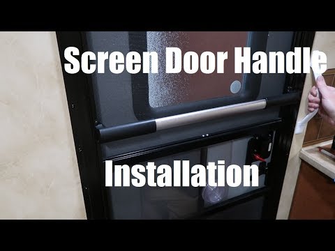 Camco Screen Door Handle 42183 on RV Screen Door