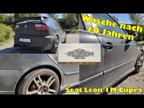 Autowäsche eines super schmutzigen Seat Leon nach 10 Jahren | extreme Verwandlung