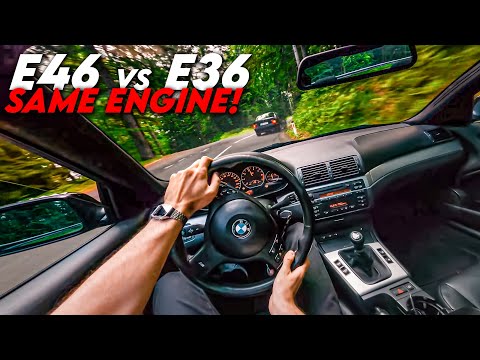 Thumbnail for BMW E46 330Ci vs. E36 POV Chase: Same Engine, Different Chassis! | 4K by BMW E46
