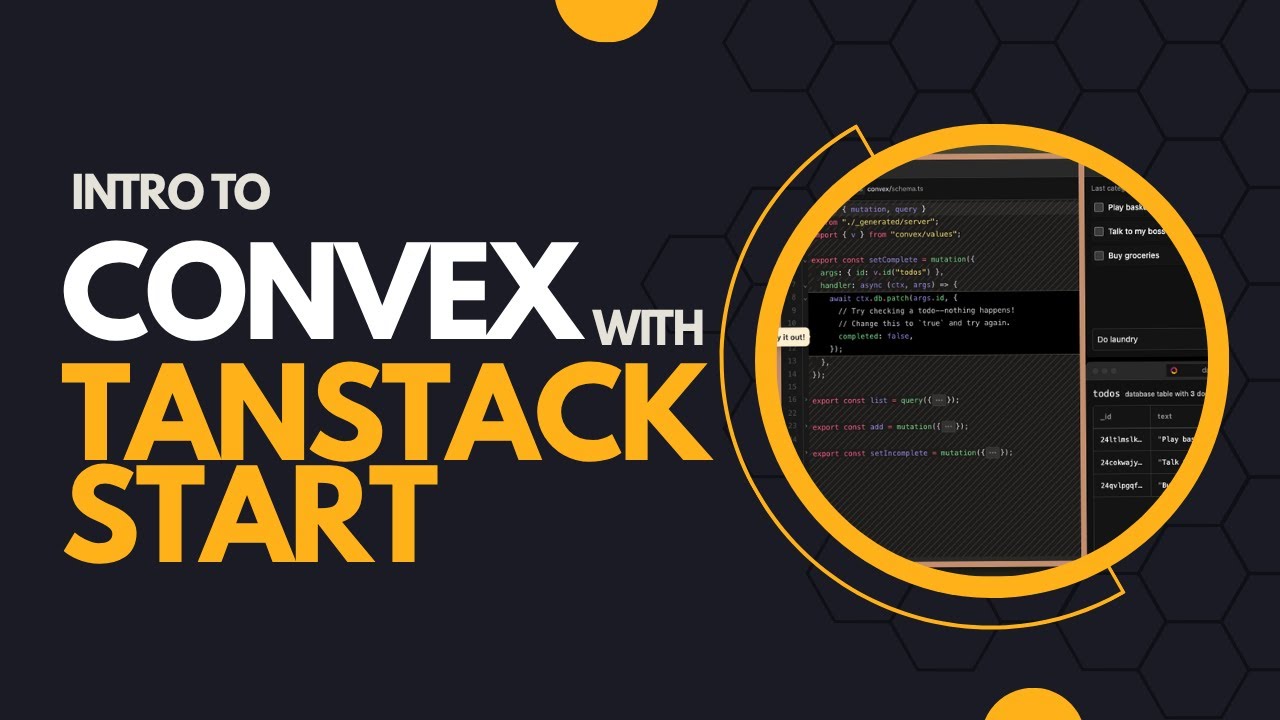 Intro to Convex w/ Tanstack Start - Building a simple CRM