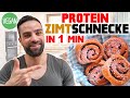 1 Minute Protein Zimtschnecke | Vegan & Top Nährwerte (30g Protein)