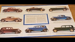 1934 Ford Sales Brochure Detroit USA Flathead V8 Early Vintage Original Hot Rat Rod