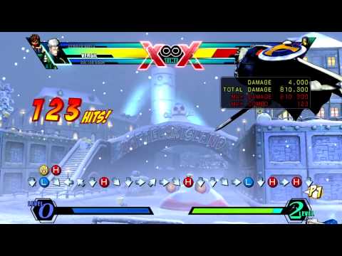 [UMVC3] Team Clockwork - BnB from Vergil ground grab (1.1M/-0.4 meter)