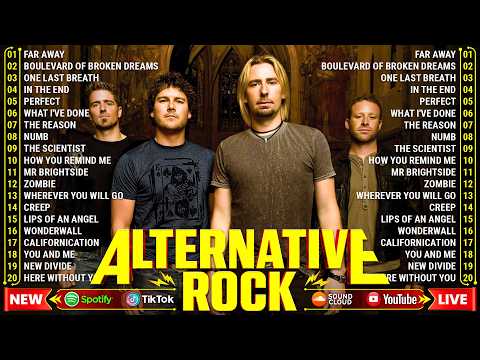 The Best Of 2000's Alternative Rock🎶Creed, Linkin Park, Nickelback, Coldplay, Green Day, Lifehouse