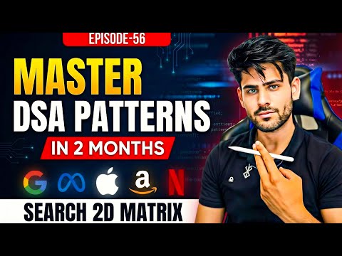 Binary Search On 2d Array Best Video On Binary Search Dsa Patterns Cpp Java Python