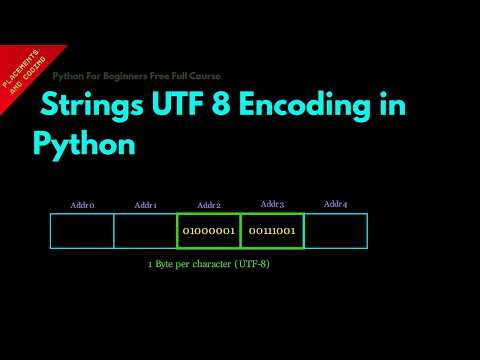 Strings Utf 8 Encoding In Python Lesson 11 Python For Beginners