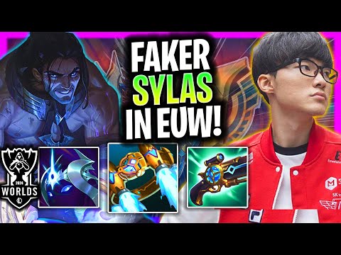 FAKER IS SO GOOD WITH SYLAS IN EUW SERVER! | T1 Faker Plays Sylas Mid vs Vladimir!  Worlds Bootcamp