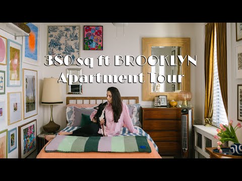 Artists Brooklyn Apartment Tour | 380sqft /35sq Alcove Studio