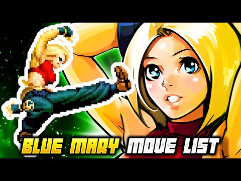BLUE MARY MOVE LIST - The King of Fighters 2002 Unlimited Match (KOF2002)
