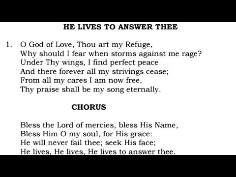 TPM English Hymn 322-Bless the Lord of mercies, bless His Name, Bless Him O my soul, for His grace