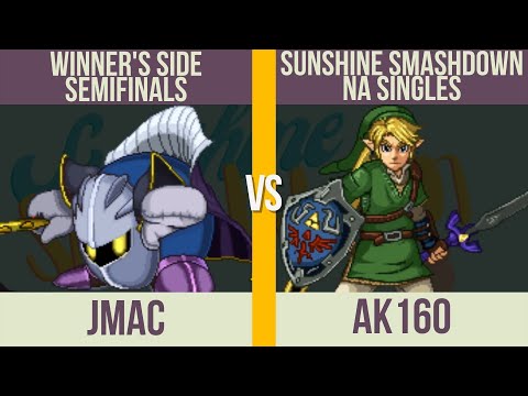 Sunshine Smashdown NA: SSF2 Winner's Semis - jmac (Meta Knight) vs. AK160 (Link)