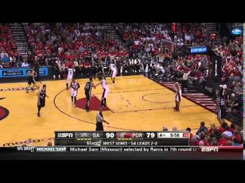 Tim Duncan Full Highlights Being 5th on All-time Playoffs Scoring R2G3 Spurs vs Blazers (5.10.2014)