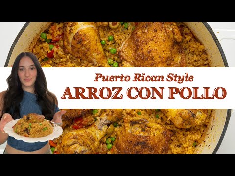 Authentic Puerto Rican Arroz Con Pollo