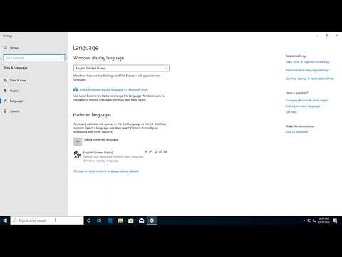 How to Change the System Language on Windows 10