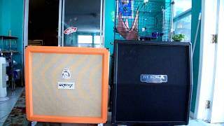 Video thumbnail for Orange 4x12 ~VS Mesa 4x12 ((VINTAGE 30's)) Sound Test! by Eric Shreds