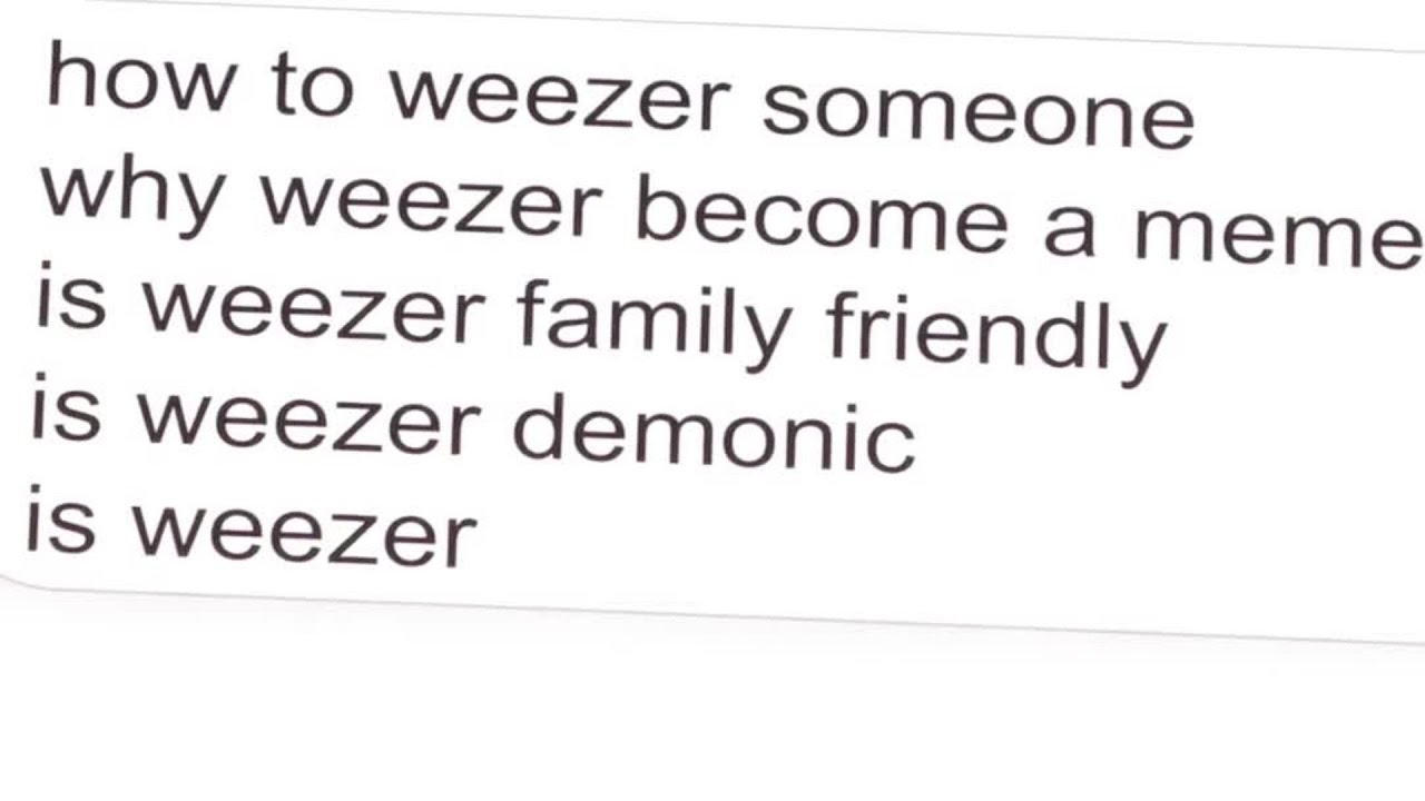 Is Weezer Demonic?