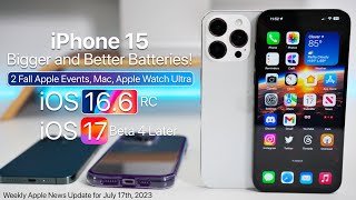 iPhone 15 Bigger &amp; Better Batteries, Blue with 2 Fall Events