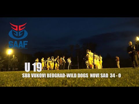 U 19 SBB Vukovi - Wild Dogs Novi Sad  34 - 0