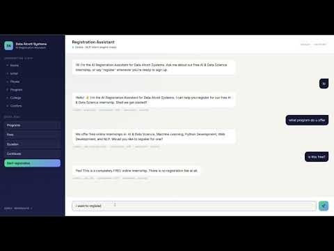 Task Demo - DAS003262 - Registration Assistant