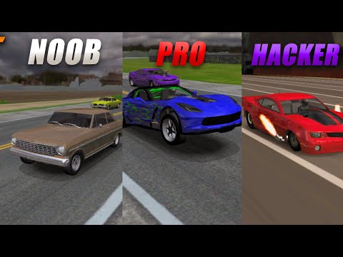 NOOB vs PRO vs HACKER - NO LIMIT DRAG RACING 2