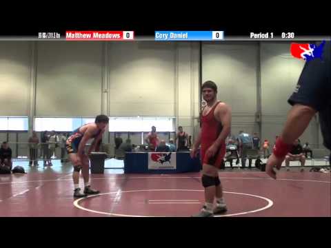 Matthew Meadows vs. Cory Daniel at 2013 Junior Nationals - FILA - FS