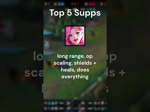 TOP 5 SUPPORTS FOR COMPETITIVE PLAY #leagueoflegends #support #competitive