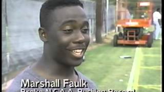 Marshall Faulk, Pacific vs, SDSU post game, 1991
