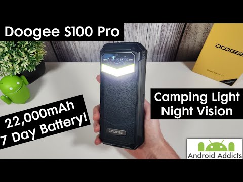 Doogee S100 Pro Review - 22,000mAh, Camping Light, Night Vision Camera
