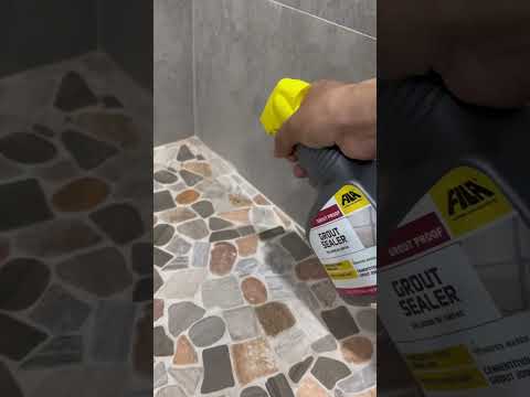 Grout sealer #bathroomremodeler #tiling #diy #construction #bathroom #tile