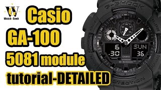 Download lagu G Shock GA 100 (module 5081) User manual and a VERY detailed functions overview mp3